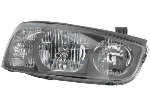 Far fata Dreapta (H1/H7, electric, cu motor, culoare insert: cromat, culoare semnalizator: transparent) potrivit HYUNDAI ELANTRA III
