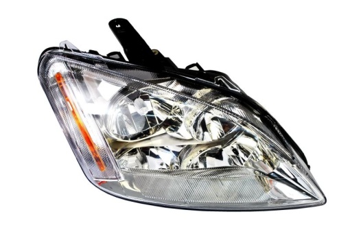 Far fata Dreapta (H1/H7, electric, fara motoras, culoare insert: cromat, culoare semnalizator: galben) potrivit FORD FOCUS C-MAX