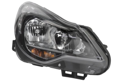 Far fata Dreapta (H1/H7/PY24W/W21, electric, cu motor, culoare insert: negru, culoare semnalizator: alb) potrivit OPEL CORSA D, CORSA D/HATCHBACK