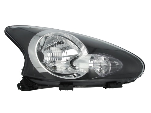Far fata Dreapta (H4, electric, fara motoras, culoare insert: cromat/negru) potrivit TOYOTA AYGO