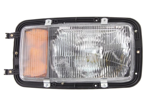 Far fata Dreapta (H4/P21W/T4W, manual, culoare semnalizator: portocaliu) potrivit MERCEDES MK, SK 07.87-09.96