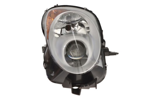Far fata Dreapta (H7, electric, cu motor, culoare insert: cromat, culoare semnalizator: galben) potrivit ALFA ROMEO MITO, SPIDER
