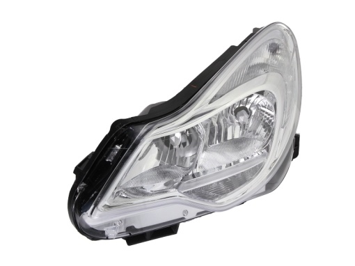 Far fata Stanga (H1/H7, electric, cu motor, culoare insert: cromat, culoare semnalizator: alb) potrivit OPEL CORSA D, CORSA D/HATCHBACK
