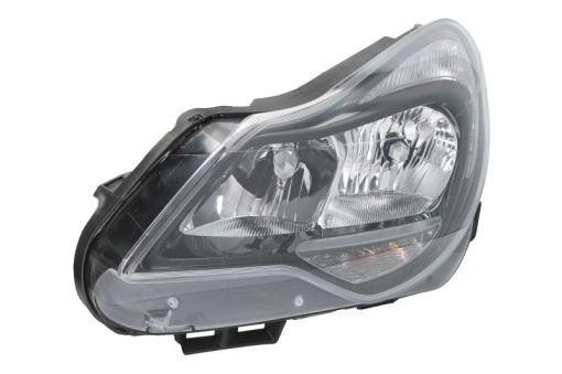 Far fata Stanga (H1/H7/PY24W/W21, electric, cu motor, culoare insert: negru, culoare semnalizator: alb) potrivit OPEL CORSA D, CORSA D/HATCHBACK