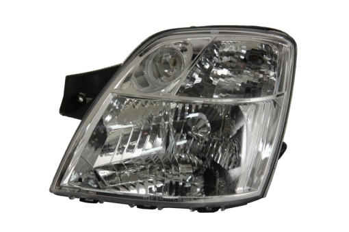 Far fata Stanga (H4, electric, cu motor, culoare insert: cromat, culoare semnalizator: transparent) potrivit KIA PICANTO I