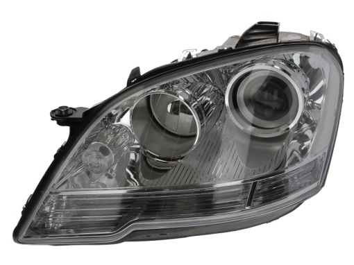 Far fata Stanga (H7, electric, cu motor, culoare insert: cromat, culoare semnalizator: galben) potrivit MERCEDES M (W164)