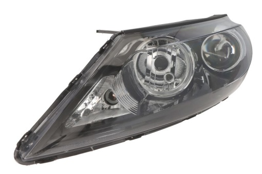 Far fata Stanga (H7/H7, electric, manual, fara motoras, culoare insert: negru, culoare semnalizator: alb) potrivit KIA SPORTAGE II, SPORTAGE III -12.15