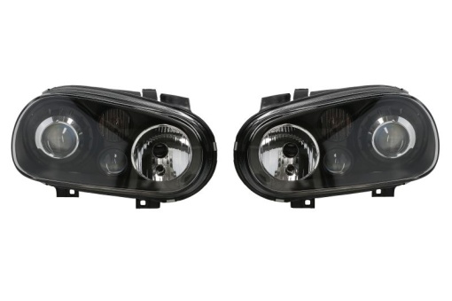 Far stanga/dreapta (H3/H7/PY21W/W5W, electric, fara motor, 2 buc. set, culoare insert: negru) potrivit VW GOLF IV 08.97-06.06
