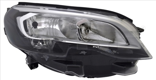 Far stanga (H1/H7/W21W, electric, cu motor) potrivit PEUGEOT EXPERT, TRAVELLER 03.16-