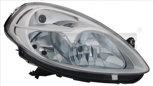 Far stanga (H3/H7, reglaj electric, cu motoras, fundal cromat) LANCIA YPSILON