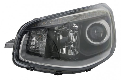 Far Stanga (H7/PY21W, electric, fara motoras, culoare insertie: negru) potrivit KIA SOUL I, SOUL II 09.16-12.17 - Img 1