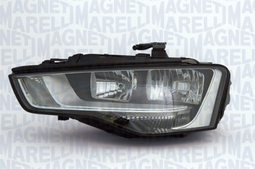 Far Stanga (halogen, H7/H7, electric, cu motor, bec, culoare insertie: negru) potrivit AUDI A5