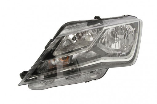 Far Stanga (halogen, H7/W5W, electric, cu motor, culoare semnalizator: transparent) potrivit SEAT TOLEDO IV