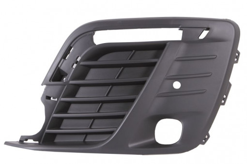 Grila bara cu locas far ceata si senzori parcare, plastic, negru potrivit PEUGEOT TRAVELLER 04.16-