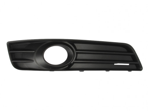 Grila bara Dreapta inchis, cu locas proiector, plastic, negru, TUV potrivit AUDI A3 05.03-05.13 06.08-08.12