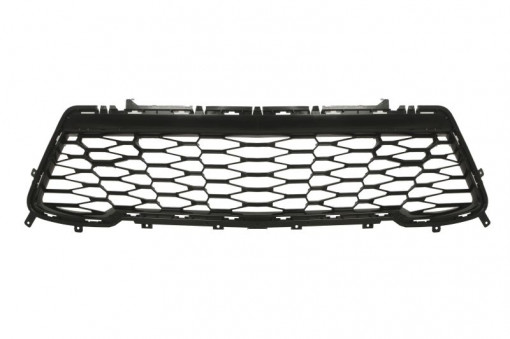 Grila bara fata cu radiator ulei, plastic, negru lucios potrivit CHEVROLET CAMARO 09.11- 01.16-