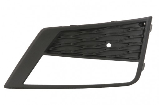 Grila bara fata Dreapta cu locas proiector, plastic, negru potrivit SEAT ATECA 04.16- 04.16-