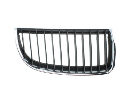 Grila radiator Dreapta (crom/negru) potrivit BMW 3 (E90), 3 (E91) 1.6-4.0 12.04-12.12 -08.08 - Img 1