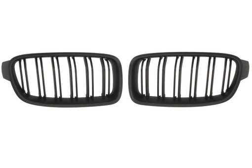 Grila radiator Dreapta/Stanga Fata (set, pachet M, negru) potrivit BMW 3 (F30, F80), 3 (F31) 1.5-3.0H 11.11-06.19 10.11-05.15