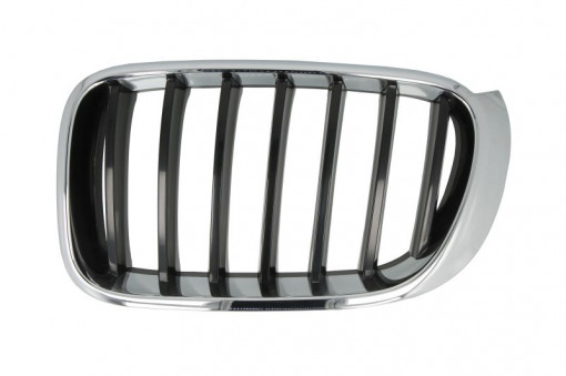 Grila radiator Stanga (BASIS, crom/negru) potrivit BMW X3 (F25), X4 (F26) 1.6-3.0D 09.10-03.18