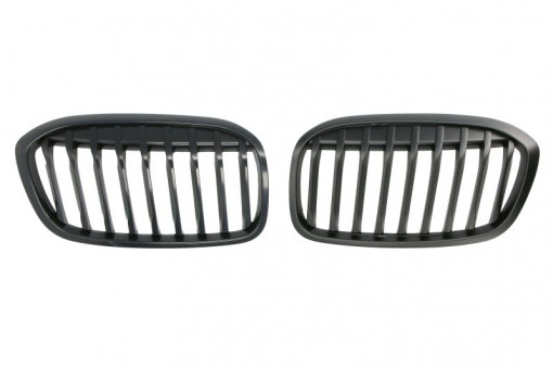 Grila radiator stanga/dreapta set, model pachet M negru mat potrivit BMW 2 Active Tourer F45, F46 dupa 2018