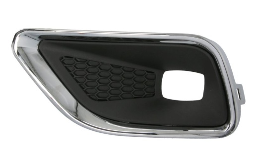 Grila ventilatie bara fata stanga (cu orificii lampa ceata, plastic, negru/crom) potrivit JEEP CHEROKEE KL 01.18-