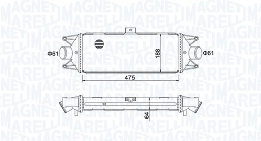 Intercooler potrivit IVECO DAILY III, DAILY IV 2.3D-3.0D 05.99-08.11