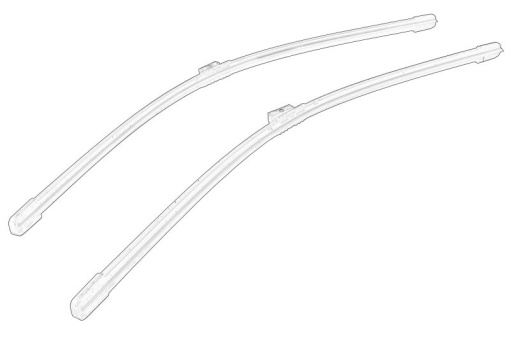 Lama stergatoare plat Fata (2buc) 650/600mm potrivit MERCEDES potrivit MERCEDES SPRINTER 3,5-T (B907), SPRINTER 3,5-T (B907, B910), SPRINTER 3-T (B907), SPRINTER 3-T (B910) 02.18-