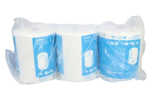 Laveta hartie, celuloza VELVET 3,25 kg, tip: Roll, 3 buc, culoare: alb, numar straturi: 2, lungime: 180m, inaltime:26,4cm, latime:25cm - Img 1