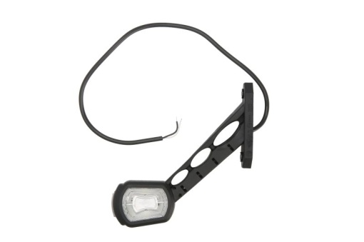 Lumina clarificare stanga, portocaliu/rosu/alb, LED, suprafata, lungime cablu 500mm, cu brat lung, 12/24V (compatibil cu senzorul de marșarier)