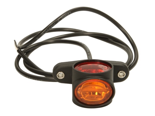 Lumina delimitare stanga/dreapta, forma: oval, portocaliu/rosu/alb, LED lungime cablu 1700mm, 24V