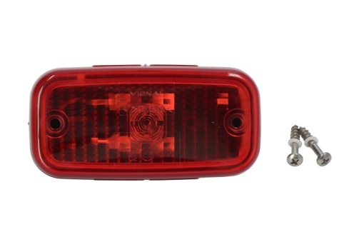 Lumina delimitare stanga/dreapta, forma: oval, rosu, T4W, inaltime 55mm; latime 110mm; adancime 34mm fara prindere, 12/24V (conector: AMP 2PIN, IP56) potrivit IVECO potrivit IVECO DAILY IV, DAILY V 05.06- - Img 1