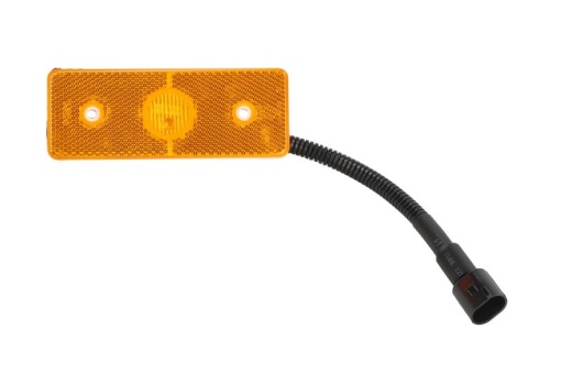 Lumina delimitare stanga/dreapta, portocaliu, LED, inaltime 41mm; latime 120mm; adancime 7mm lungime cablu 400mm, fara prindere, 24V (cu fire)