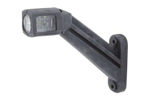 Lumina delimitare stanga, negru/alb, LED, lungime cablu 2000mm, 12/24V (conector: AMP, IP6K9K)