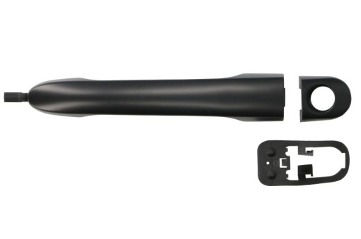 Maner usa Stanga (extern, cu gaura pentru incuietoare, negru/grund) potrivit FORD KA 1.2/1.3D 10.08-05.16
