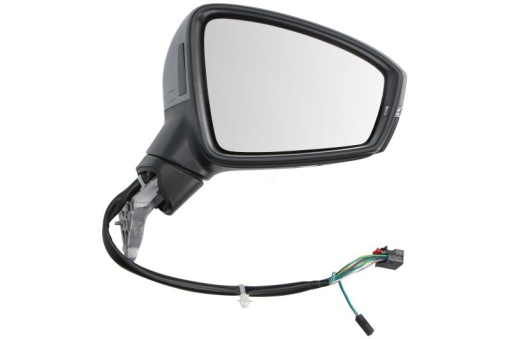 Oglinda dreapta electric, cu memorie, convex, cu incalzire, asistent la schimbarea benzii, grund, rabatabil electric, cu semnalizator potrivit VW TIGUAN II 01.16-