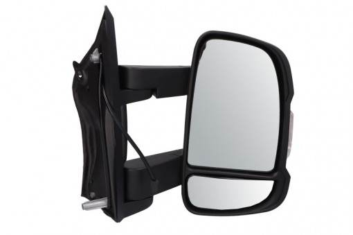 Oglinda laterala Dreapta manual, convexa, crom potrivit CITROEN JUMPER I, JUMPER II; FIAT DUCATO; PEUGEOT BOXER