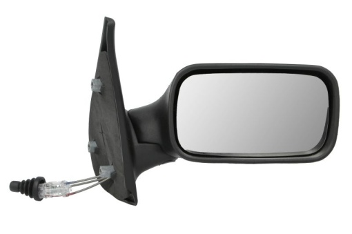 Oglinda laterala Dreapta (mecanic, convexa, crom) potrivit FIAT PALIO - Img 1
