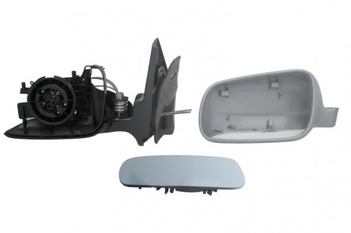 Oglinda laterala Stanga (mecanic, asferica, capac) potrivit VW BORA, BORA I, GOLF IV, POLO III CLASSIC