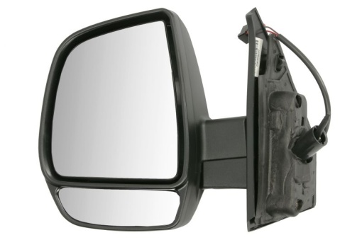 Oglinda laterala stanga (mecanica, convex, grund, double) potrivit FIAT DOBLO II; OPEL COMBO D 09.14-12.22