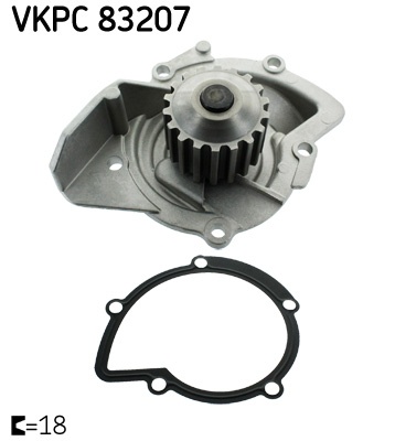 Pompa apa cu garnitura potrivit DS DS 5; CITROEN C4 GRAND PICASSO I, C4 II, C4 PICASSO I, C4 PICASSO II, C5 III, C8, DS4, DS5, JUMPY II; FIAT SCUDO; FORD C-MAX II, FOCUS III 2.0D/2.0DH 03.06-