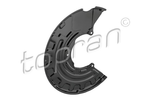 Protectie stropire disc frana Fata Dreapta diametru 312/340/345mm potrivit AUDI A3, TT; SEAT LEON; SKODA SUPERB II; VW CC B7, EOS, GOLF V, GOLF VI, JETTA III, PASSAT B6 1.2-3.6 05.03-11.17