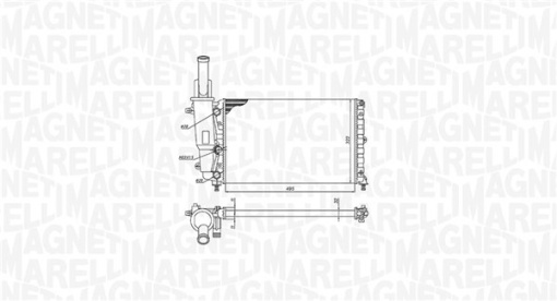 Radiator motor (Automat/Manual) potrivit FIAT PUNTO; LANCIA Y 1.2