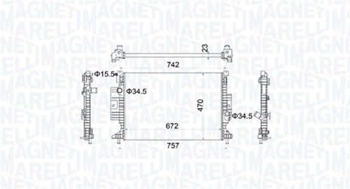 Radiator motor (Automat/Manual) potrivit FORD C-MAX II, FOCUS III, FOCUS III/HATCHBACK, FOCUS III/KOMBI, GRAND C-MAX, KUGA II 1.5/2.0D