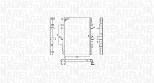 Radiator motor (Manual) potrivit CITROEN C5 I; PEUGEOT 406, 607 1.8-2.2