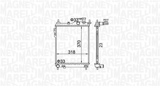 Radiator motor (Manual) potrivit HYUNDAI GETZ 1.1-1.6
