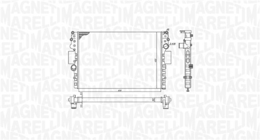 Radiator motor (Manual) potrivit IVECO DAILY III, DAILY IV, DAILY V 2.3D/3.0CNG/3.0D