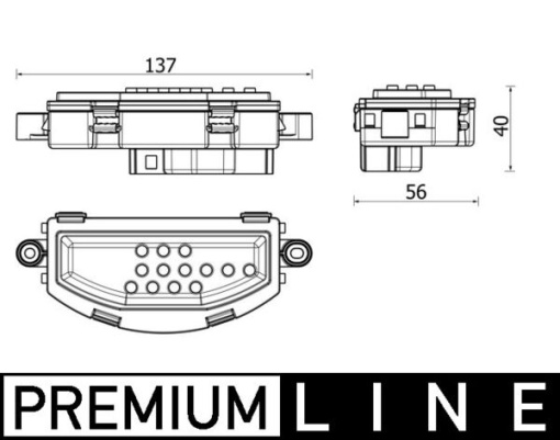 Rezistor ventilator habitaclu potrivit MERCEDES SPRINTER 3,5-T (B907), SPRINTER 3-T (B907) 2.2D/3.0D 02.18-12.21