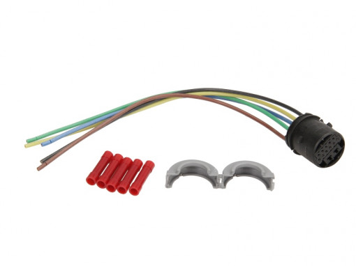 Set cabluri pentru usa din spate (200mm, numar pini: 5, cu dop; fara acoperire; pentru vehicule fara ventilatoare electrice, Dreapta/Stanga) potrivit OPEL MERIVA A 1.3D-1.8 05.03-05.10