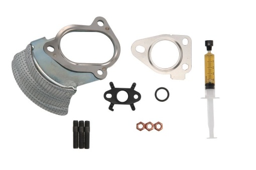 Set montaj turbocompresor (cu garnituri) potrivit DACIA DOKKER, DOKKER/MINIVAN, DUSTER, DUSTER/SUV, LOGAN, LOGAN EXPRESS, LOGAN II, LOGAN MCV, LOGAN MCV II, SANDERO; NISSAN MICRA III, NOTE 1.5D 06.05-